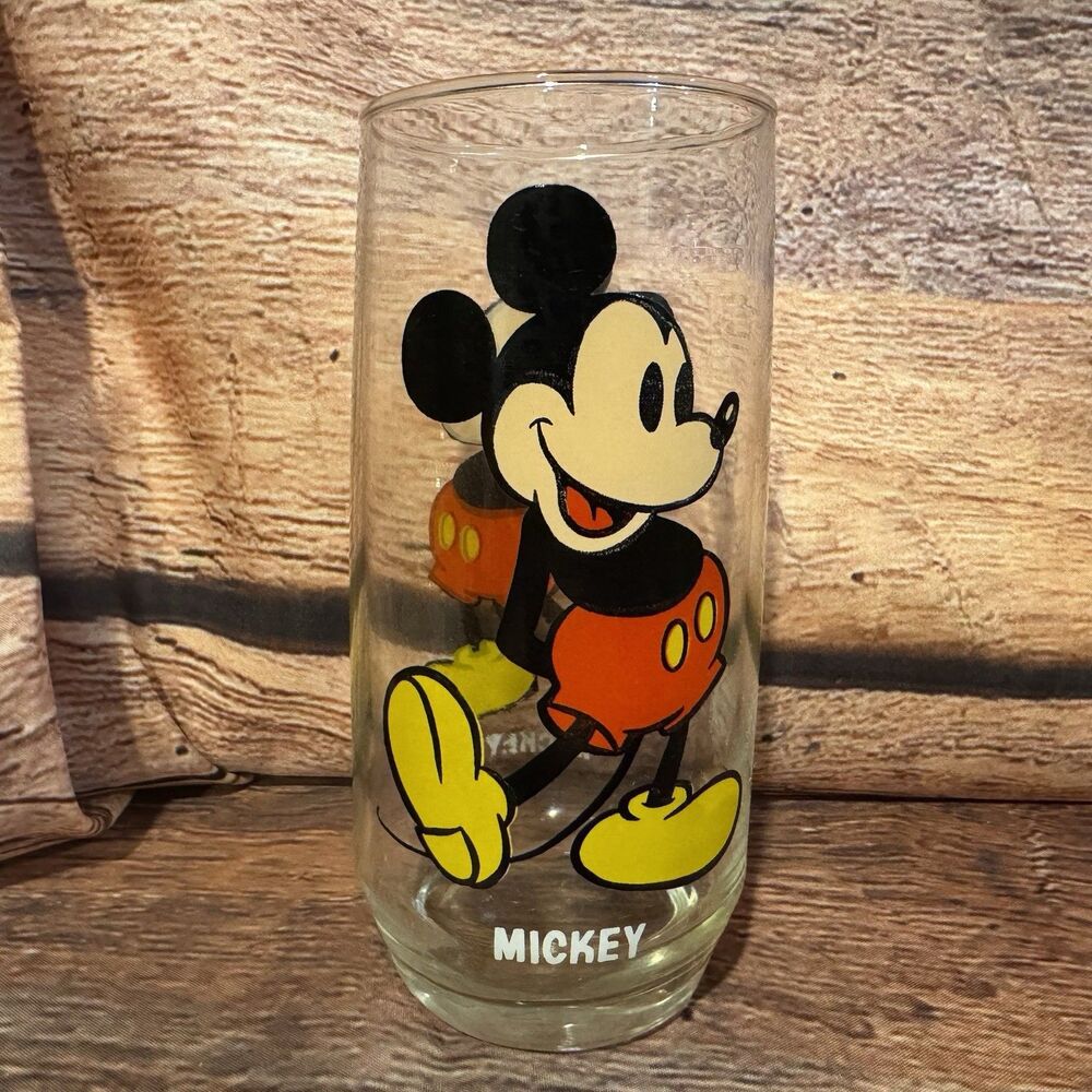 Vintage Mickey Mouse Pepsi Glass Collector Series 1978 Walt Disney Productions
